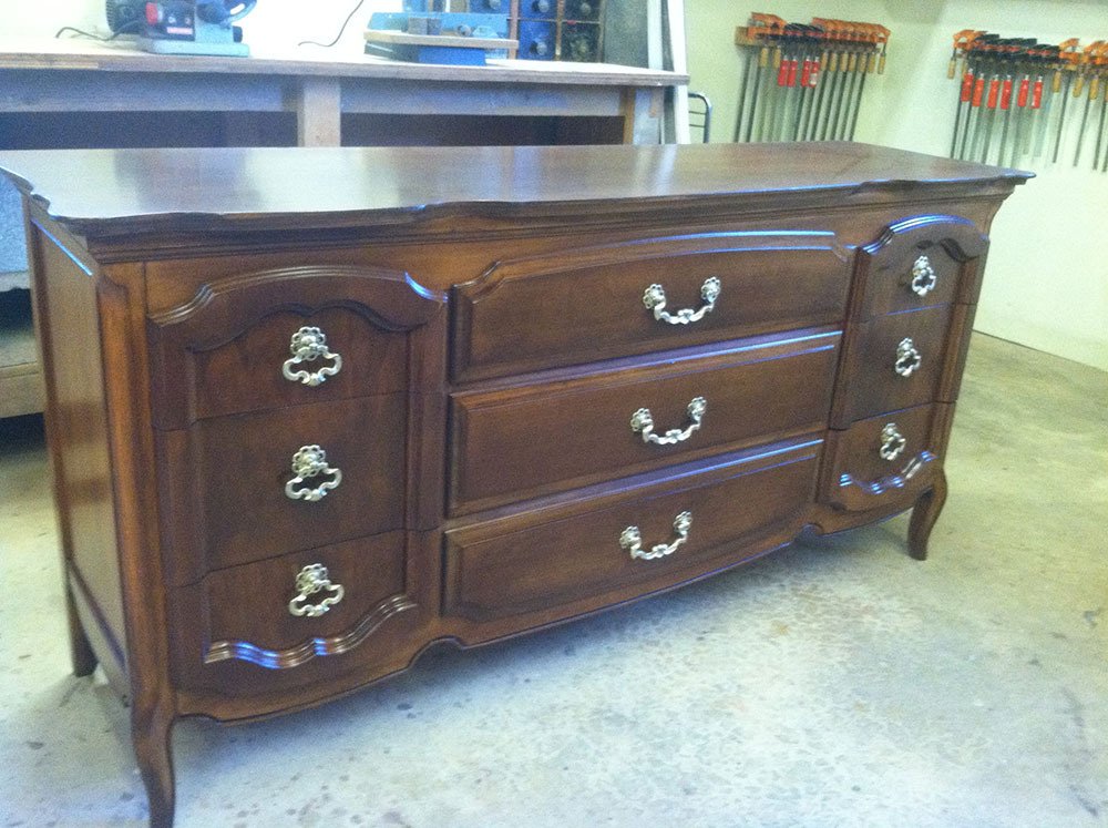 Dresser after refinishing