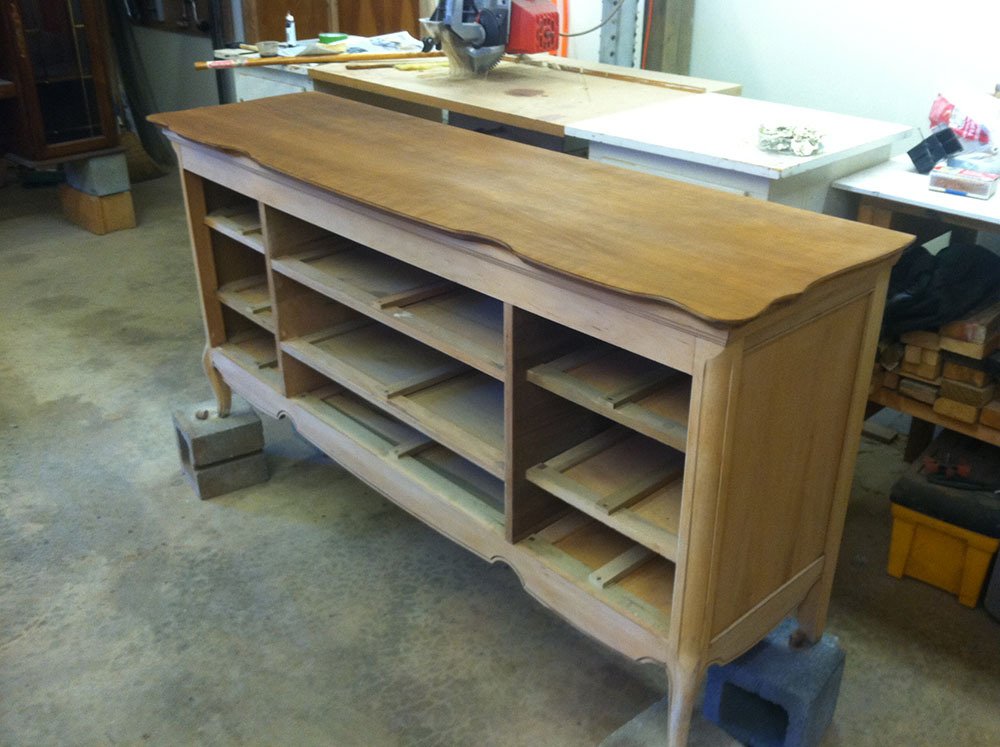 Dresser before refinishing